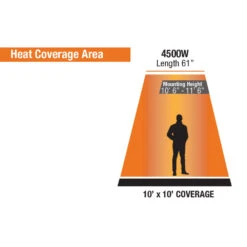 King Electric SmartWave 60-Inch 4500 Watt Infrared Radiant Patio Heater With Remote 21 King Electric SmartWave 60-Inch 4500 Watt Infrared Radiant Patio Heater With Remote -Dimplex Officials 4500W