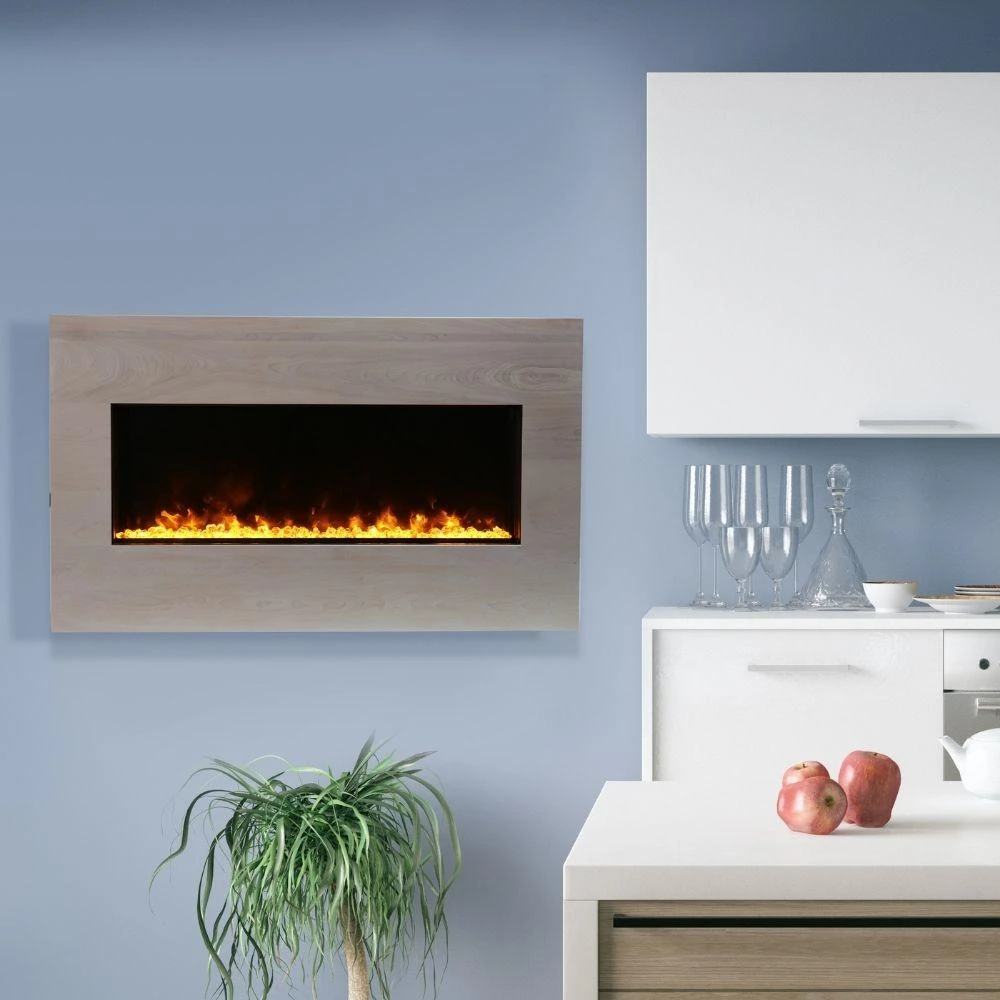 Amantii Birch Wood Mantel Surround For 40-Inch Panorama XS Electric Fireplace 3 Amantii Birch Wood Mantel Surround For 40-Inch Panorama XS Electric Fireplace - Image 3