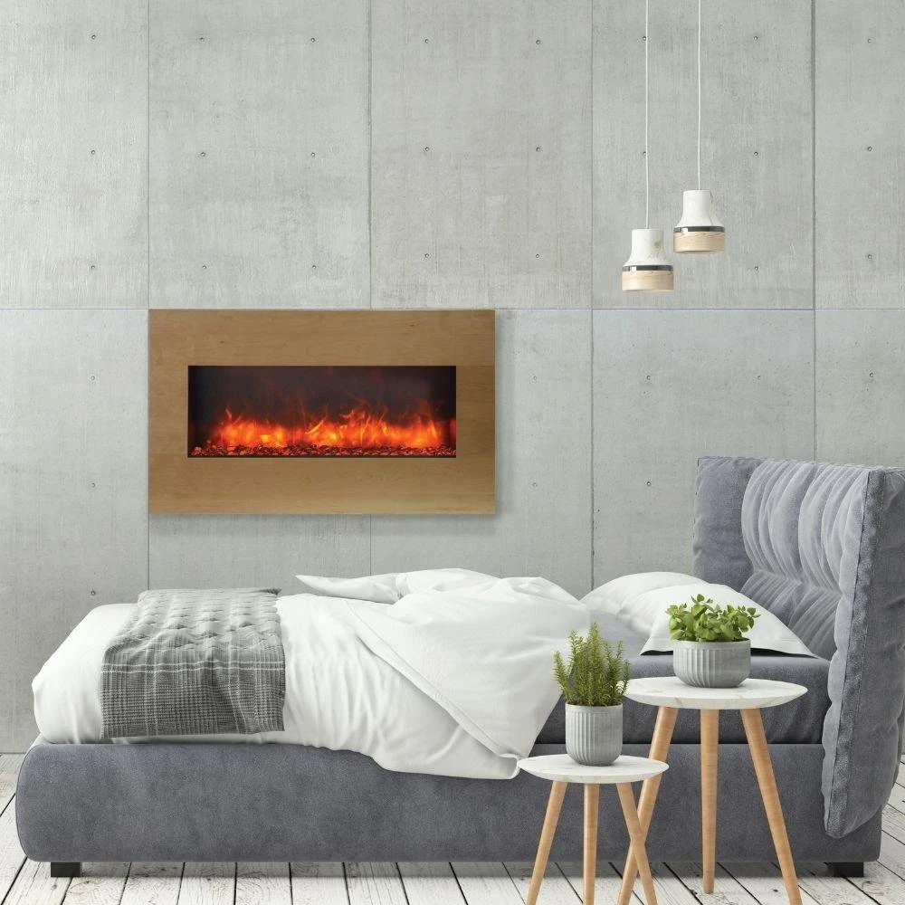 Amantii Birch Wood Mantel Surround For 40-Inch Panorama XS Electric Fireplace 5 Amantii Birch Wood Mantel Surround For 40-Inch Panorama XS Electric Fireplace - Image 5