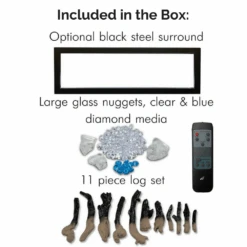 Amantii Panorama DEEP 40-Inch Built-in Indoor/Outdoor Electric Fireplace (BI-40-DEEP) -Dimplex Officials amantii amantii panorama deep 40 built in indoor outdoor electric fireplace bi 40 deep 3595721015390