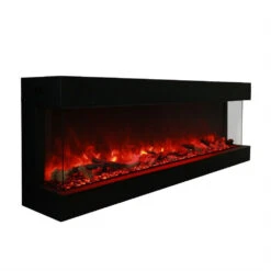 Amantii TRU-VIEW 72-Inch Indoor/Outdoor 3-Sided Smart Electric Fireplace (72-TRU-VIEW-XL) -Dimplex Officials amantii amantii tru view 72 indoor outdoor 3 sided electric fireplace 72 tru view xl 19963987011