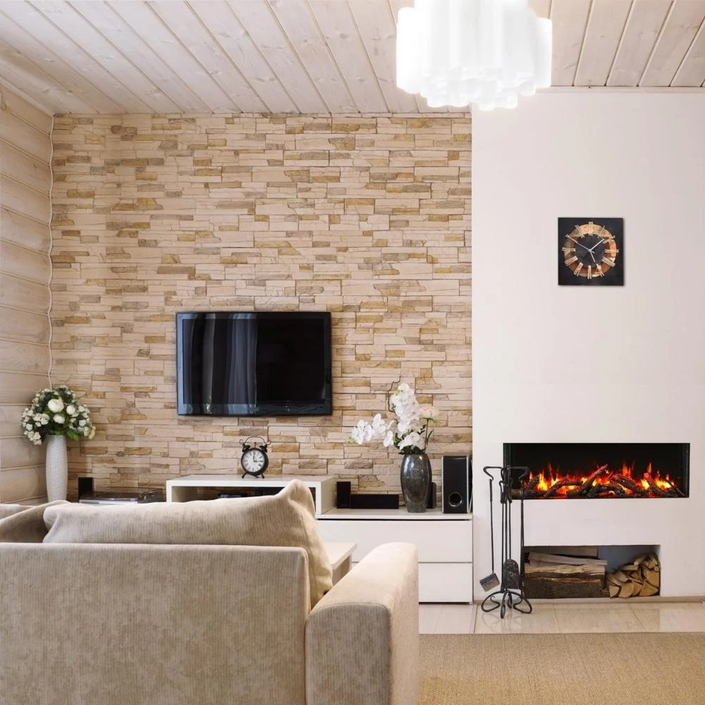 Amantii TRU-VIEW Slim Indoor/Outdoor 3-Sided Smart Electric Fireplace 9 Amantii TRU-VIEW Slim Indoor/Outdoor 3-Sided Smart Electric Fireplace - Image 9