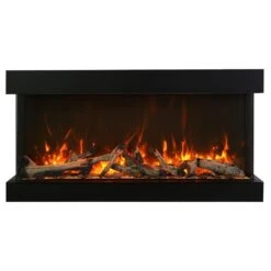 Amantii TRU-VIEW XT Indoor/Outdoor 3-Sided Smart Electric Fireplace 27 Amantii TRU-VIEW XT Indoor/Outdoor 3-Sided Smart Electric Fireplace -Dimplex Officials amantii amantii tru view xt indoor outdoor 3 sided electric fireplace sizes 40 88 13820144451678
