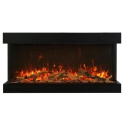 Amantii TRU-VIEW XT Indoor/Outdoor 3-Sided Smart Electric Fireplace 28 Amantii TRU-VIEW XT Indoor/Outdoor 3-Sided Smart Electric Fireplace -Dimplex Officials amantii amantii tru view xt indoor outdoor 3 sided electric fireplace sizes 40 88 13820146352222