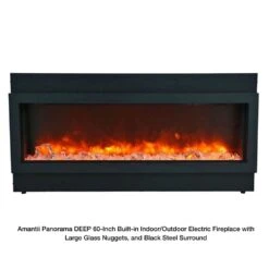 Amantii Panorama DEEP 60-Inch Built-in Indoor/Outdoor Smart Electric Fireplace (BI-60-DEEP) -Dimplex Officials amantii panorama deep 60 inch built in indoor outdoor electric fireplace bi 60 deep bi 60 deep od 182849000646 28840445313118