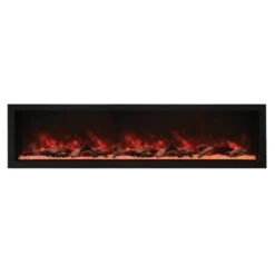 Amantii Panorama SLIM 88-Inch Built-in Indoor /Outdoor Electric Fireplace (BI-88-SLIM)