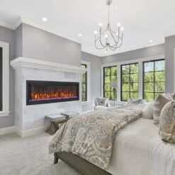 Amantii SYMMETRY Bespoke Extra Tall Built-In Electric Fireplace With WiFi And Sound -Dimplex Officials amantii symmetry bespoke extra tall electric fireplace with wifi and sound 29130028023902