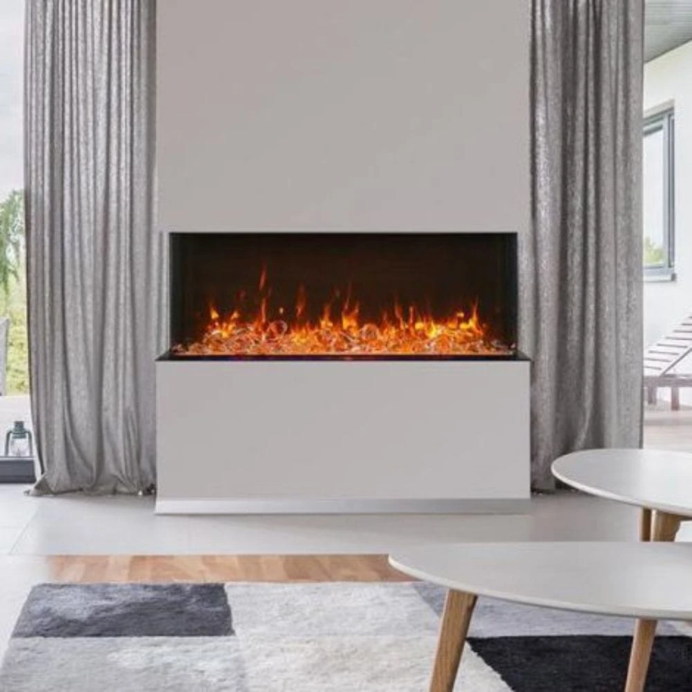 Amantii TRU-VIEW XT Indoor/Outdoor 3-Sided Smart Electric Fireplace 8 Amantii TRU-VIEW XT Indoor/Outdoor 3-Sided Smart Electric Fireplace - Image 8