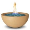 American Fyre Designs 36-Inch Round Concrete Gas Fire Bowl