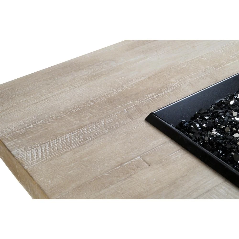 American Fyre Designs Cosmopolitan 60-Inch "Reclaimed Wood" Square Gas Fire Pit Dining Table 4 American Fyre Designs Cosmopolitan 60-Inch "Reclaimed Wood" Square Gas Fire Pit Dining Table - Image 4