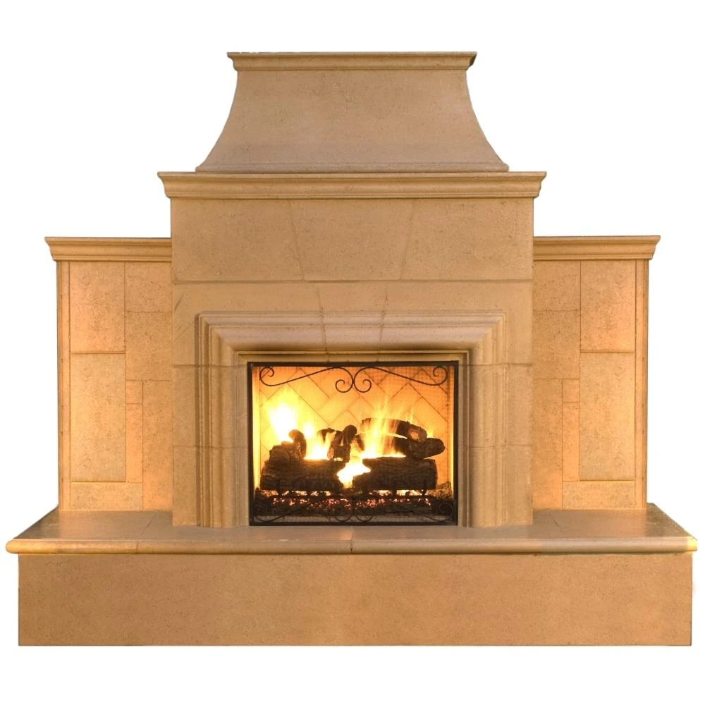 American Fyre Designs Grand Cordova 110-Inch Recessed Hearth Outdoor Gas Fireplace 1 American Fyre Designs Grand Cordova 110-Inch Recessed Hearth Outdoor Gas Fireplace