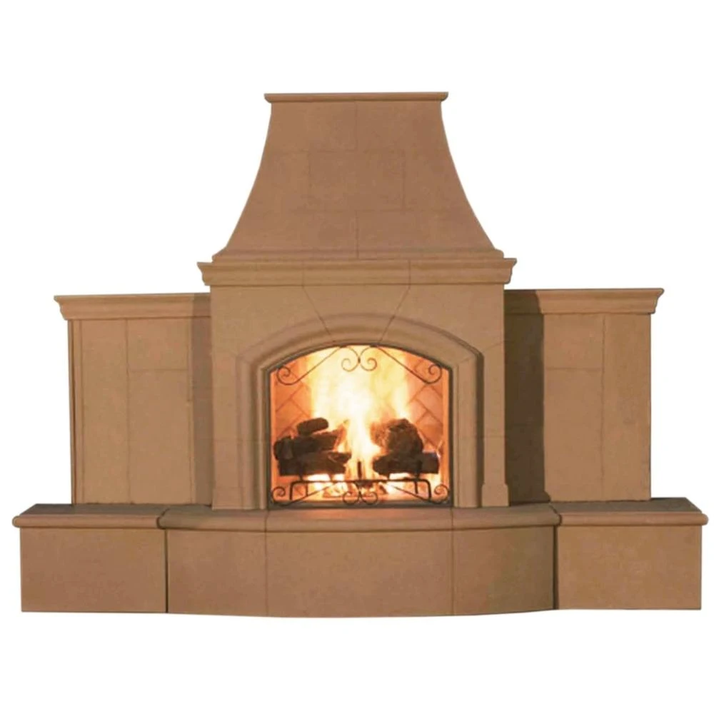 American Fyre Designs Grand Phoenix 113-Inch Recessed Hearth Outdoor Gas Fireplace 1 American Fyre Designs Grand Phoenix 113-Inch Recessed Hearth Outdoor Gas Fireplace
