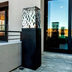 American Fyre Designs Nest 66-Inch Tall Outdoor Gas Fire Lantern -Dimplex Officials american fyre designs american fyre designs nest 66 tall outdoor gas fire lantern 14508922142814