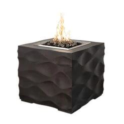 American Fyre Designs Voro Cube 26-Inch Square Gas Fire Pit