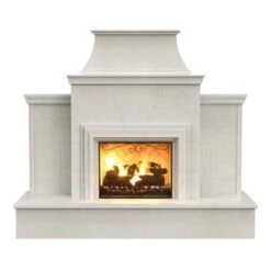 American Fyre Designs Grand Cordova 110-Inch Freestanding Outdoor Gas Fireplace -Dimplex Officials american fyre designs grand cordova 110 inch free standing outdoor gas fireplace white aspen key valve on the right gas source at the back 182 35 n wa rbc 28867516366942