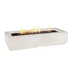 American Fyre Designs Louvre 72-Inch Rectangular Gas Fire Pit -Dimplex Officials american fyre designs louvre 72 inch rectangular gas fire pit white aspen propane manual ignition system 688 wa 11 m8pc 61965522854 28864861765726