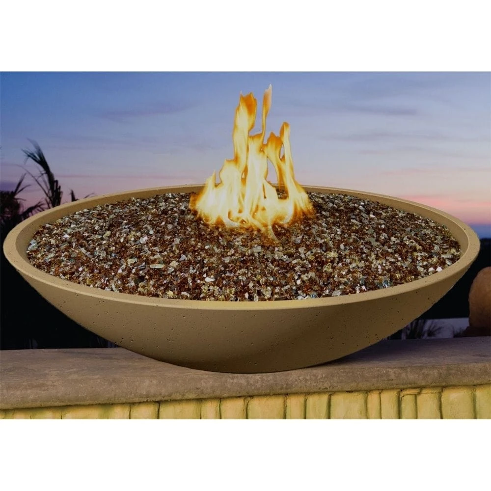American Fyre Designs Marseille 48-Inch Round Concrete Gas Fire Bowl 3 American Fyre Designs Marseille 48-Inch Round Concrete Gas Fire Bowl - Image 3