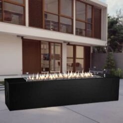 American Fyre Designs Milan 72-Inch Low Linear Gas Fire Pit Table -Dimplex Officials american fyre designs milan 72 inch low linear gas fire pit table 29512940355678