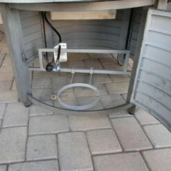 AZ Patio Heaters Brushed Wood 44-Inch Round LP Fire Pit Table (FS-2017-FPT) -Dimplex Officials az patio heaters az patio heaters brushed wood aluminum 44 round gas fire pit table fs 2017 fpt 28397241335902