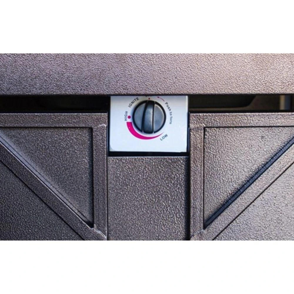 AZ Patio Heaters Two-Tone 38-Inch Square LP Fire Pit Table (GSF-DGHSS) 4 AZ Patio Heaters Two-Tone 38-Inch Square LP Fire Pit Table (GSF-DGHSS) - Image 4