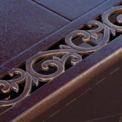 AZ Patio Heaters Scroll Design 50-Inch Rectangular LP Fire Pit Table (FS-1212-T-10) -Dimplex Officials az patio heaters az patio heaters scroll design 50 rectangular gas fire pit table fs 1212 t 10 28382965694558