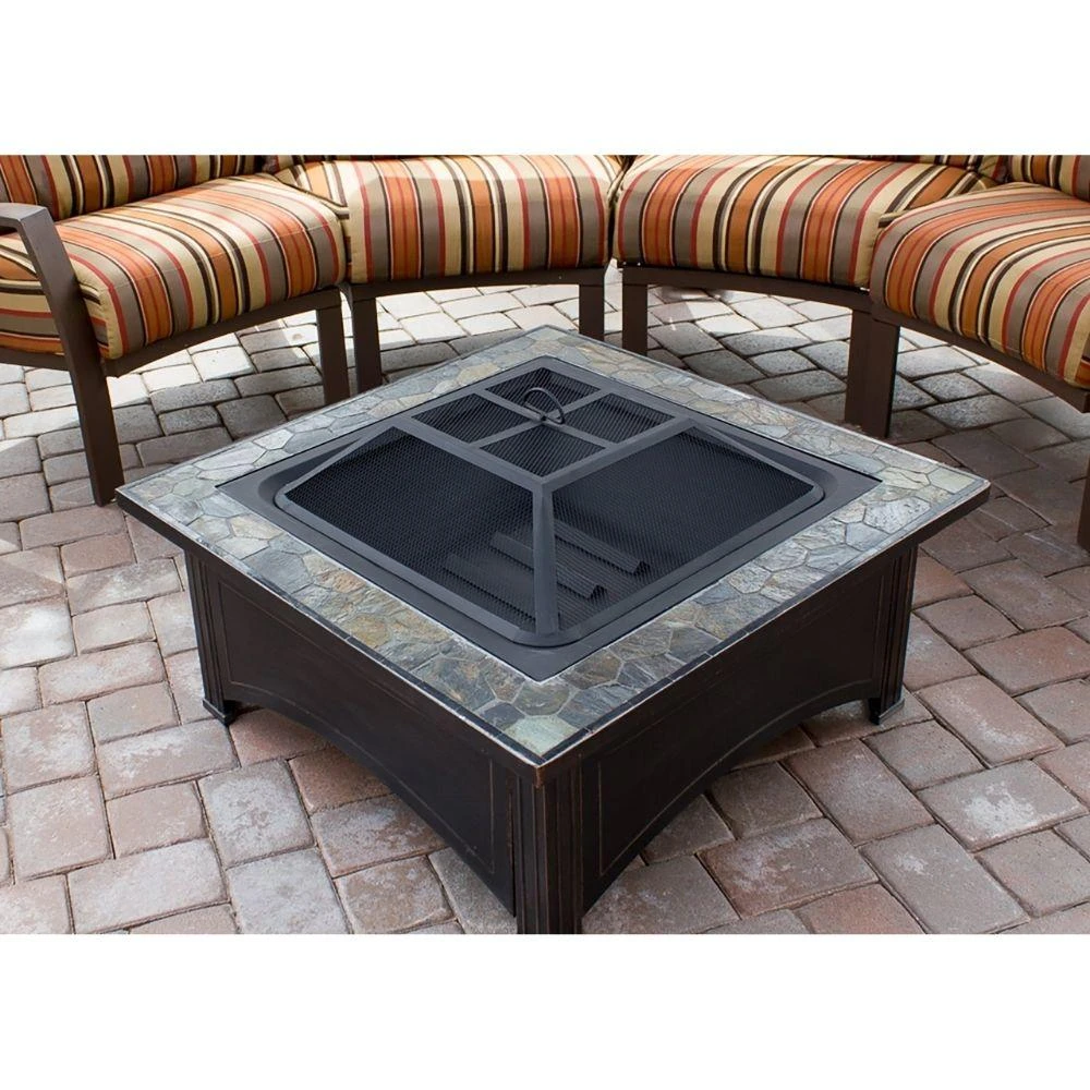 AZ Patio Heaters Slate Tile 36-Inch Square Fire Pit (FT-51133D) 2 AZ Patio Heaters Slate Tile 36-Inch Square Fire Pit (FT-51133D) - Image 2