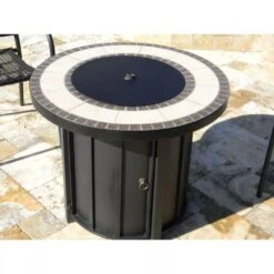 AZ Patio Heaters Tile Top 30-Inch Round LP Fire Pit Table (AFP-TTR) -Dimplex Officials az patio heaters az patio heaters tile top 30 round gas fire pit table afp ttr 28387462545502