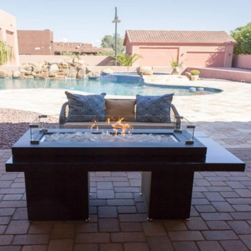 AZ Patio Heaters Two-Tiered 52-Inch LP Fire Pit Table With Wind Guard (GSF-RFP) 3 AZ Patio Heaters Two-Tiered 52-Inch LP Fire Pit Table With Wind Guard (GSF-RFP) - Image 3