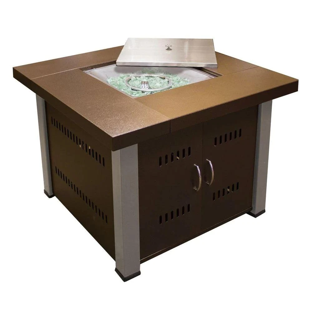 AZ Patio Heaters Two-Tone 38-Inch Square LP Fire Pit Table (GS-F-PCSS) 1 AZ Patio Heaters Two-Tone 38-Inch Square LP Fire Pit Table (GS-F-PCSS)