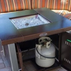 AZ Patio Heaters Two-Tone 38-Inch Square LP Fire Pit Table (GS-F-PCSS) 12 AZ Patio Heaters Two-Tone 38-Inch Square LP Fire Pit Table (GS-F-PCSS) -Dimplex Officials az patio heaters az patio heaters two tone 38 square gas fire pit table gs f pcss 28397066846302