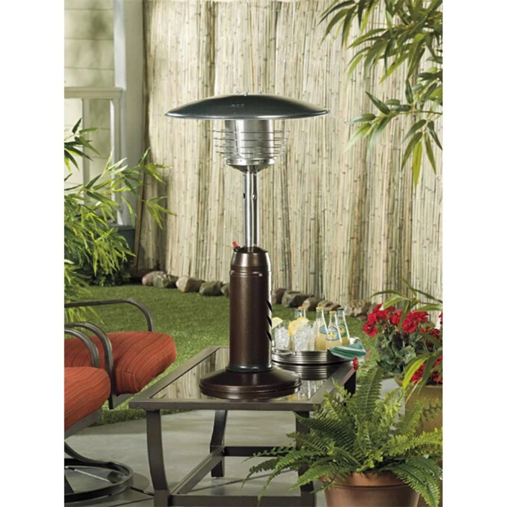 AZ Patio Heaters Hiland Round Hammered Bronze Tabletop Propane Patio Heater (HLDS032-CG) 2 AZ Patio Heaters Hiland Round Hammered Bronze Tabletop Propane Patio Heater (HLDS032-CG) - Image 2