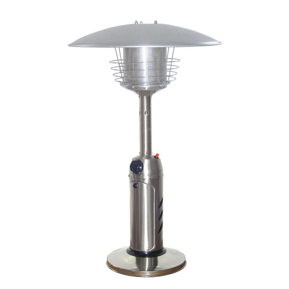 AZ Patio Heaters Hiland Round Stainless Steel Tabletop Propane Patio Heater (HLDS032-B) 1 AZ Patio Heaters Hiland Round Stainless Steel Tabletop Propane Patio Heater (HLDS032-B)