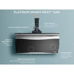 Bromic Platinum Smart-Heat Wall/Ceiling Mounted Gas Heater -Dimplex Officials bromic heating bromic platinum smart heat wall ceiling mounted gas heater 28352302645342