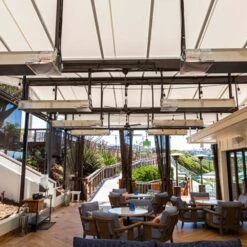 Calcana High Output Commercial And Marine Grade Stainless Steel Gas Patio Heater -Dimplex Officials calcana high output stainless steel gas patio heater 29632587300958