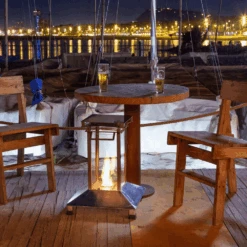 Calidor 16-Inch Free Standing Stainless Steel Ethanol Heater -Dimplex Officials calidor 16 inch free standing stainless steel ethanol patio heater 29673260580958