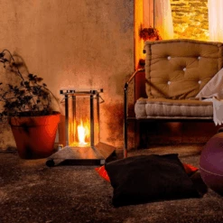 Calidor 16-Inch Free Standing Stainless Steel Ethanol Heater -Dimplex Officials calidor 16 inch free standing stainless steel ethanol patio heater 29673260679262