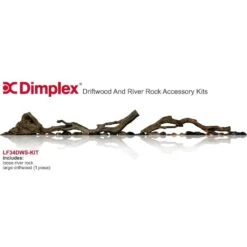 Dimplex Driftwood And River Rock Accessory Kit For Dimplex Linear Fireplaces -Dimplex Officials dimplex dimplex driftwood and river rock accessory kit for dimplex linear fireplaces for blf34 and blf3451 fireplaces 28333462323294