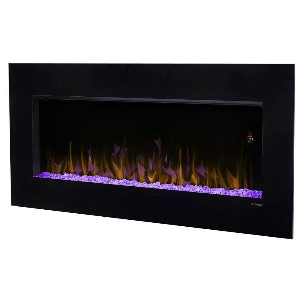 Dimplex Nicole 43-Inch Wall Mounted Electric Fireplace - Black Glass (DWF3651B) 5 Dimplex Nicole 43-Inch Wall Mounted Electric Fireplace - Black Glass (DWF3651B) - Image 5