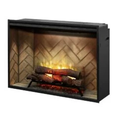 Dimplex Revillusion 42-Inch Built-in Electric Firebox -Dimplex Officials dimplex dimplex revillusion 42 built in electric firebox herringbone brick 28335192604766
