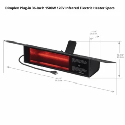 Dimplex Plug-in 36-Inch 1500W 120V Infrared Electric Heater (DIRP15A10GR) 12 Dimplex Plug-in 36-Inch 1500W 120V Infrared Electric Heater (DIRP15A10GR) -Dimplex Officials dimplex plug in 36 inch 1500w 120v infrared electric heater dirp15a10gr dirp15a10gr 781052139183 28986330710110