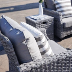 Direct Wicker Amora 5-Piece Outdoor Furniture Set With LP Fire Pit Table (PAF-1801-New) -Dimplex Officials direct wicker amora 5 piece outdoor furniture set with lp fire pit table paf 1801 new paf 1801 new 29115918221406