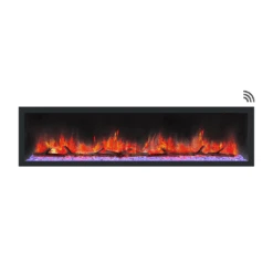 Dynasty Cascade 42-Inch To 82-Inch Built-in Linear Smart Electric Fireplace -Dimplex Officials dynasty cascade 42 inch to 82 inch built in linear smart electric fireplace 29855476973662
