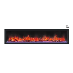 Dynasty Cascade 42-Inch To 82-Inch Built-in Linear Smart Electric Fireplace -Dimplex Officials dynasty cascade 42 inch to 82 inch built in linear smart electric fireplace 29855477104734