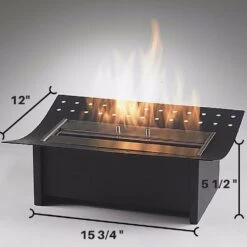 Eco-Feu 12-Inch Matte Black Ethanol Insert For Traditional Fireplace (FS-00033-MB) 12 Eco-Feu 12-Inch Matte Black Ethanol Insert For Traditional Fireplace (FS-00033-MB) -Dimplex Officials eco feu eco feu ethanol insert for traditional fireplace matte black fs 00033 mb 13337115721822