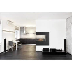 Eco-Feu Paramount 36-Inch 3-Sided Free Standing/Built-in Ethanol Fireplace -Dimplex Officials eco feu eco feu paramount 3 sided free standing built in ethanol fireplace 28351868403806