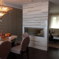 Eco-Feu Santa Cruz 63-Inch Built-in/Free Standing See-Through Ethanol Fireplace -Dimplex Officials eco feu santa cruz 63 inch built in free standing see through ethanol fireplace 29673096347742