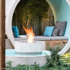 EcoSmart Fire AB Series Round Stainless Steel Ethanol Fireplace Burner -Dimplex Officials ecosmart fire ab series round stainless steel ethanol fireplace burner 29707766890590