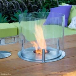 EcoSmart Fire AB Series Round Stainless Steel Ethanol Fireplace Burner -Dimplex Officials ecosmart fire ab series round stainless steel ethanol fireplace burner 29707766956126