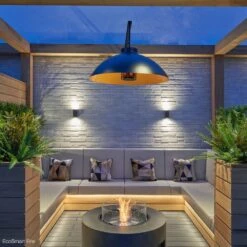 EcoSmart Fire Ark 39-Inch Round Concrete Fire Pit Table -Dimplex Officials ecosmart fire ark 39 inch round concrete fire pit table 29707808702558