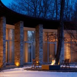 EcoSmart Fire Base 40-Inch Square Fire Pit Table -Dimplex Officials ecosmart fire base 40 inch square fire pit table 28755189891166